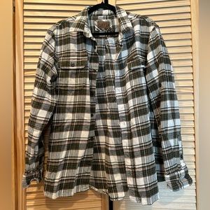 Men’s Orvis Classic Collection Green Flannel size Large